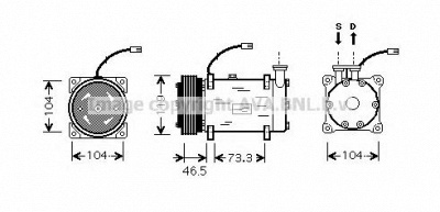 AVA QUALITY COOLING cnk030 -  Компрессор, кондиционер